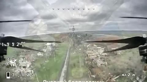 Defeat of the BRDM-2 VSUchek by a Russian FPV drone "kamikaze"