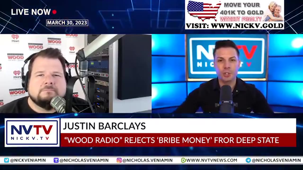 Wood Radio Rejects Bribe Money From Deep State