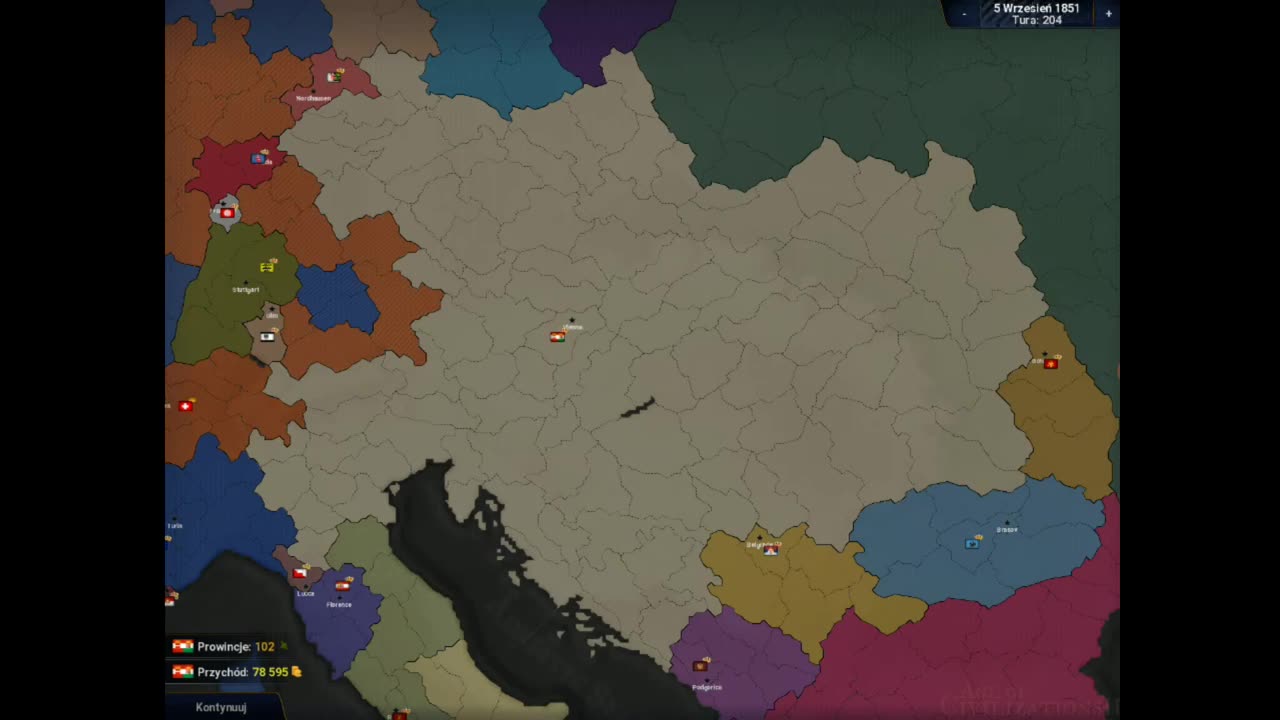 age of civilization 2 timelapse Austria creates Austria-Hungary