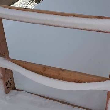 Amazing snow formation