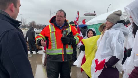 Ambassador Bridge Freedom Convoy 2022