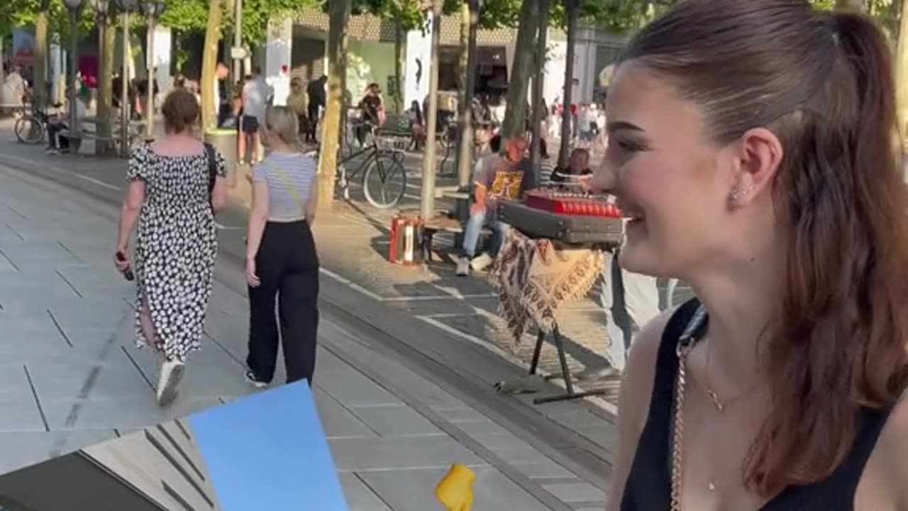 Vlog with beautiful girl