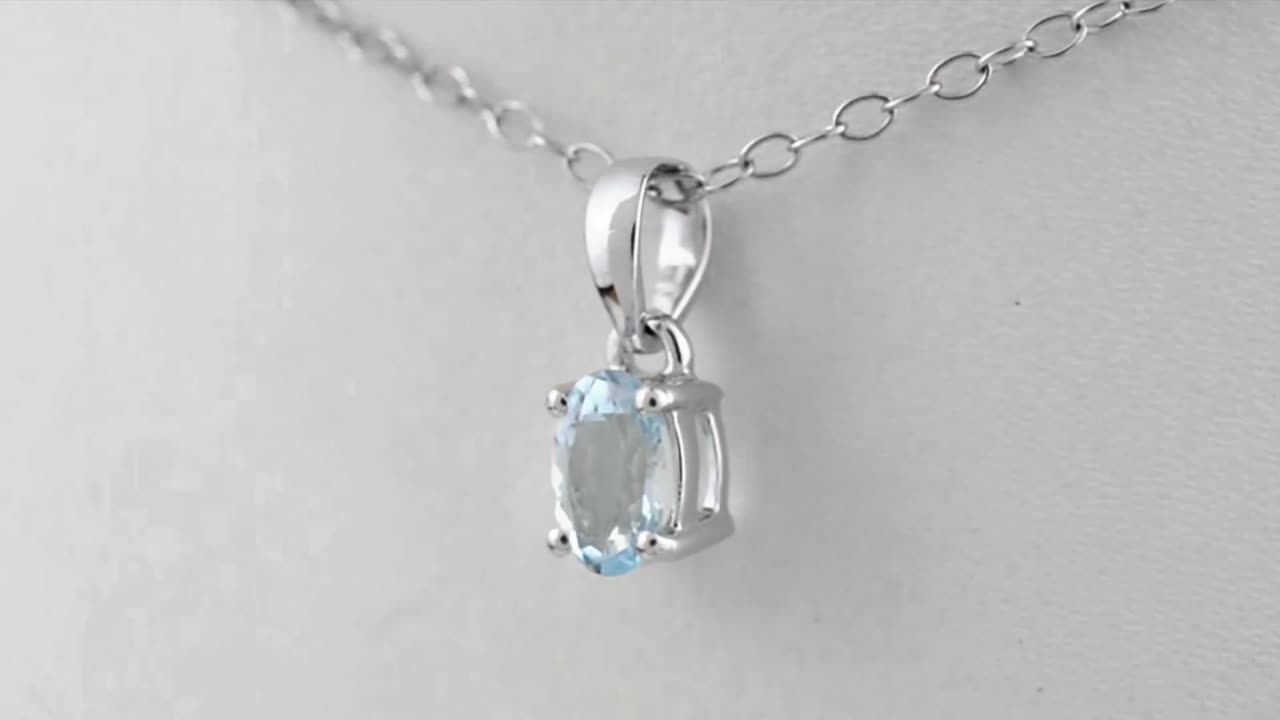 Look more impressive with Aquamarine Solitaire Pendants