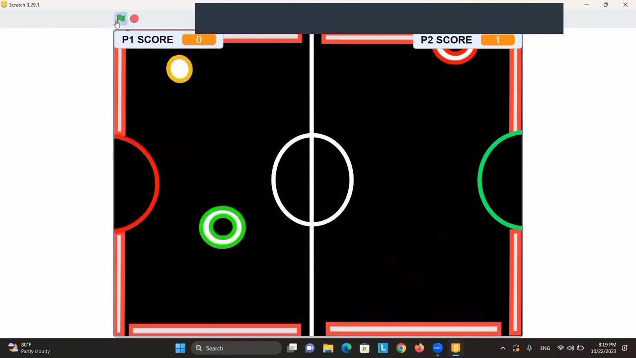 How to make Air Hockey Game in Scratch