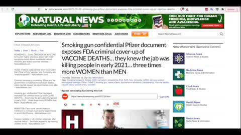 FDA/Pfizer Criminal Ring Exposed Hopeful Ends Country Boarder Lockdowns