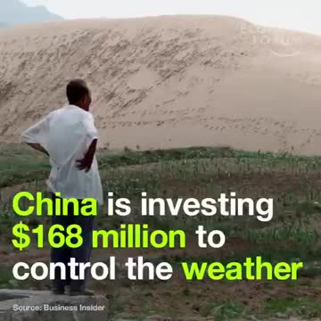 China is modifying the weather...