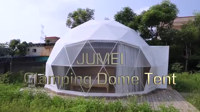 Luxury Glamping Dome with Bathroom_Cut