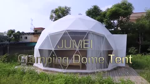 Luxury Glamping Dome with Bathroom_Cut