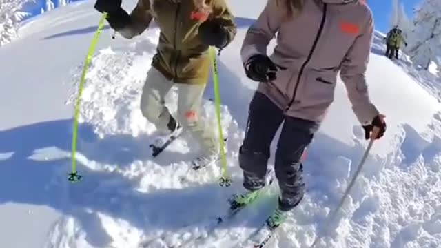 a lot of sun, snow powder and great mood