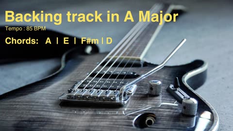 A Major Guitar Backing Track