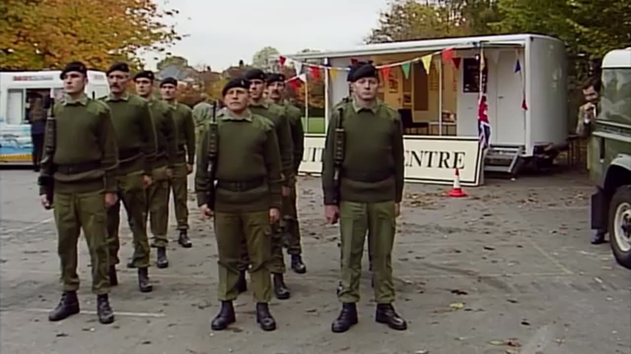 Mr bean with Army