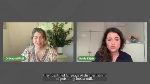 Dr. Naomi Wolf: "Sonia Elijah: Study Shows How MRNA Shots Ruin Women's Menstrual Cycles"