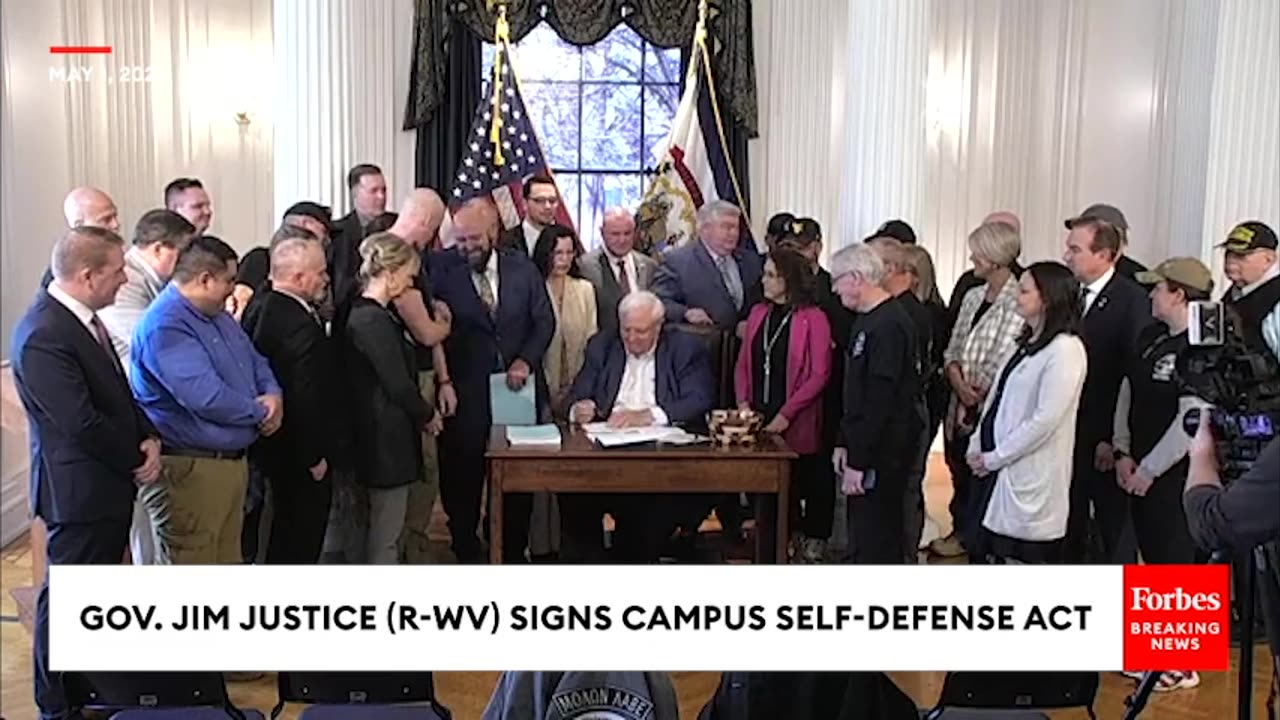 JUST IN- West Virginia Gov. Jim Justice Signs Campus Self-Defense Act