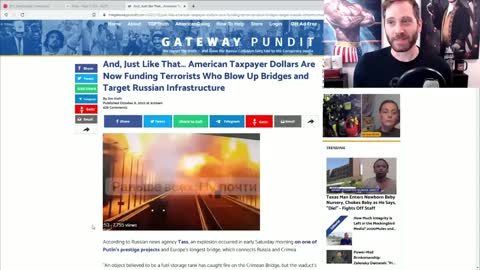 Salty Cracker: Ukraine Cucks Are Celebrating Suicide Bomber That Blew Up Russian Bridge