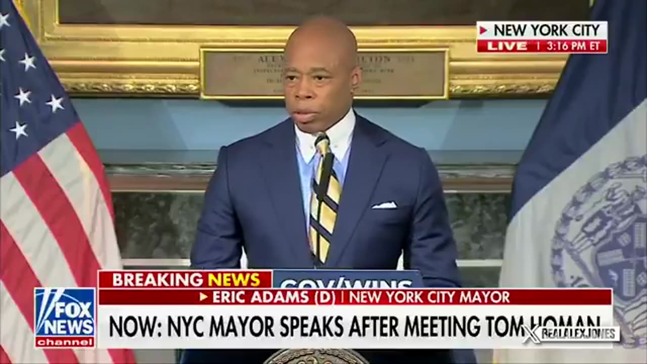 NYC Mayor, Eric Adams Pledges To Help President Trump’s New Border Czar, Tom Homan