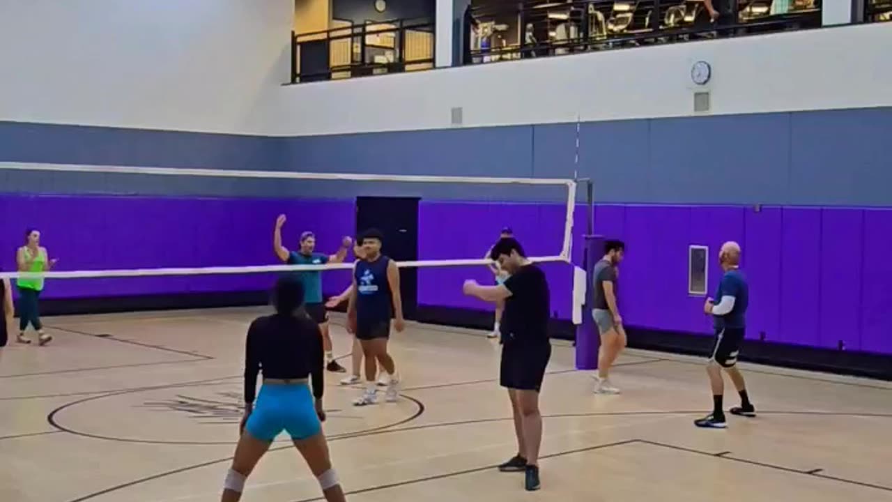 Big swing over a double block