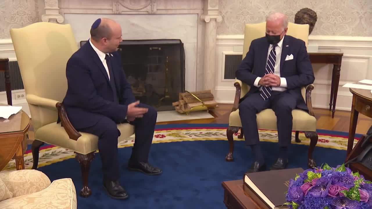 Biden Caught Napping During Bilateral Meeting With Israel PM Bennett