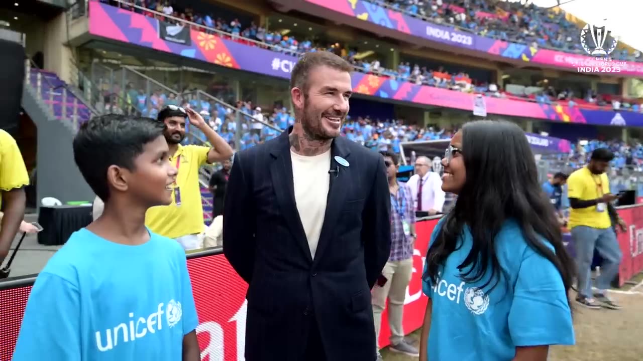 Beckham meets Tendulkar: A legendary rendezvous at the Wankhede | CWC23