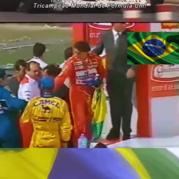 Ayrton Senna vencendo o Grande Premio do Brasil de 1993