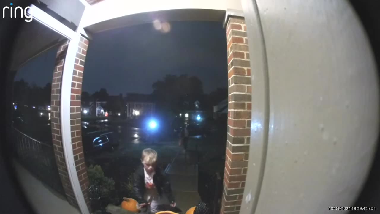 We had to leave the house during trick or treat, so I left our candy out front