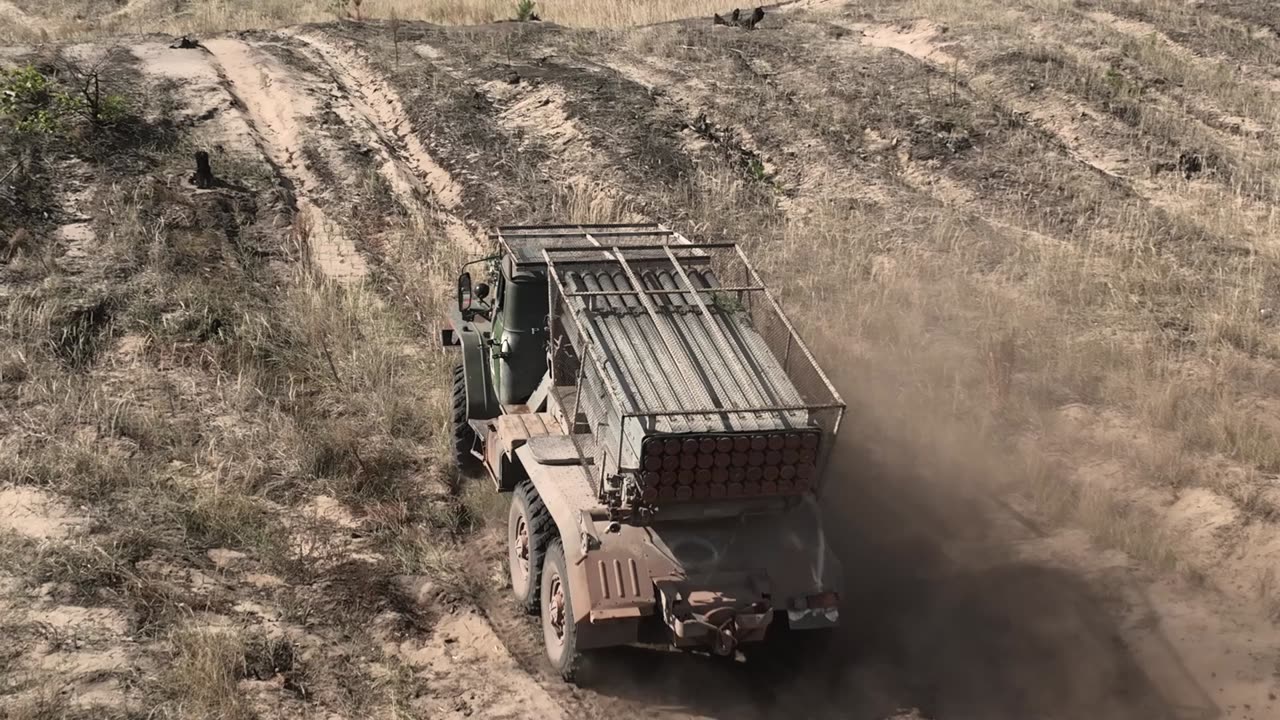 Combat work of BM-21 "Grad" MLRS teams of the Central Military District.