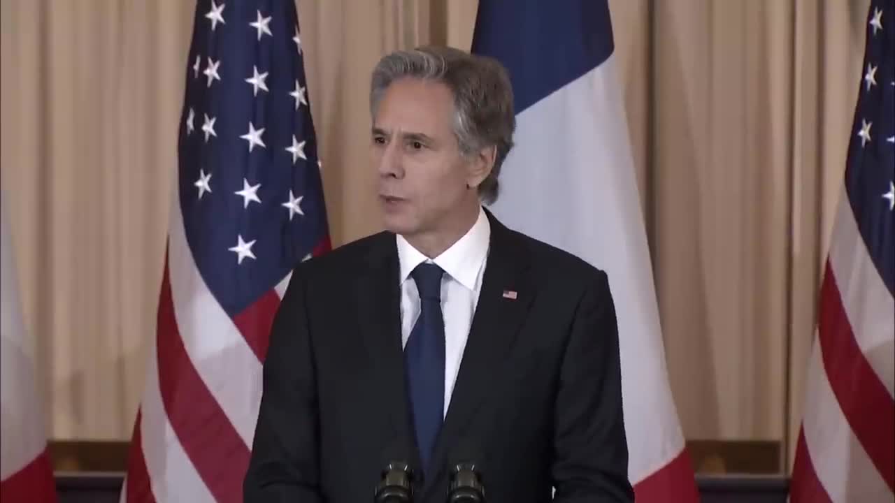 Secretary Blinken and Vice President Harris host a State luncheon honoring French President Macron