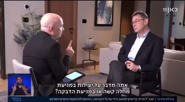 Pzifer CEO - 3 doses of Vaccine Prevents Transmission 80%