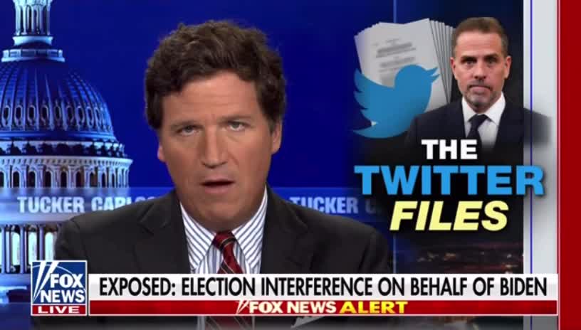 Watch: Tucker Carlson discusses the Twitter Files that Elon Musk exposed tonight.