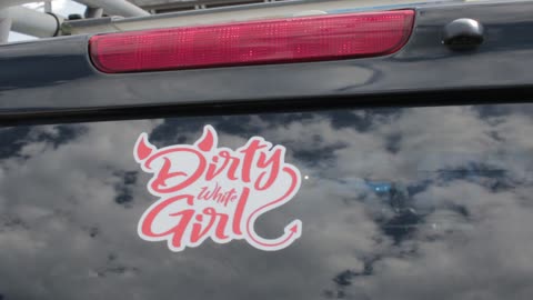 Dirty White Girl Sticker