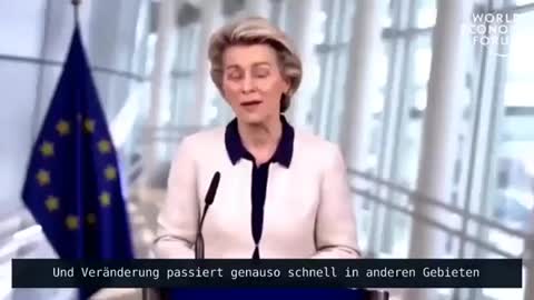 Yep WEF bitch and People's Betrayer Ursula von der Liar's high word is out, The Great Reset!