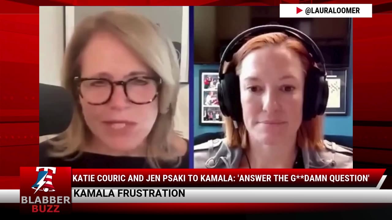 Katie Couric And Jen Psaki To Kamala: 'Answer The G**damn Question'