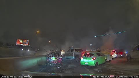 6th Avenue Pileup Dashcam in Colorado || ViralHog