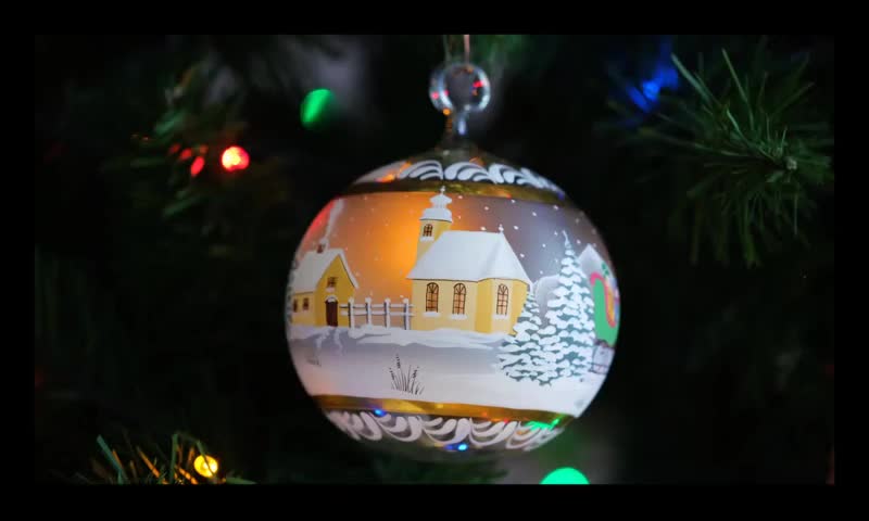 Christmas Decoration | Christmas Tree Bright Sparkle Lights Christmas Globe Motion Graphic video