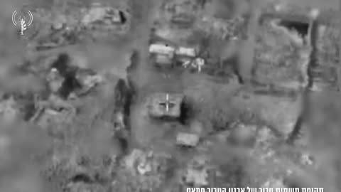 The IDF publishes footage showing a recent airstrike on what it says is a