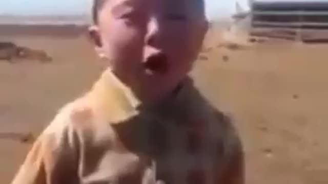 Funny Singing by a little boy