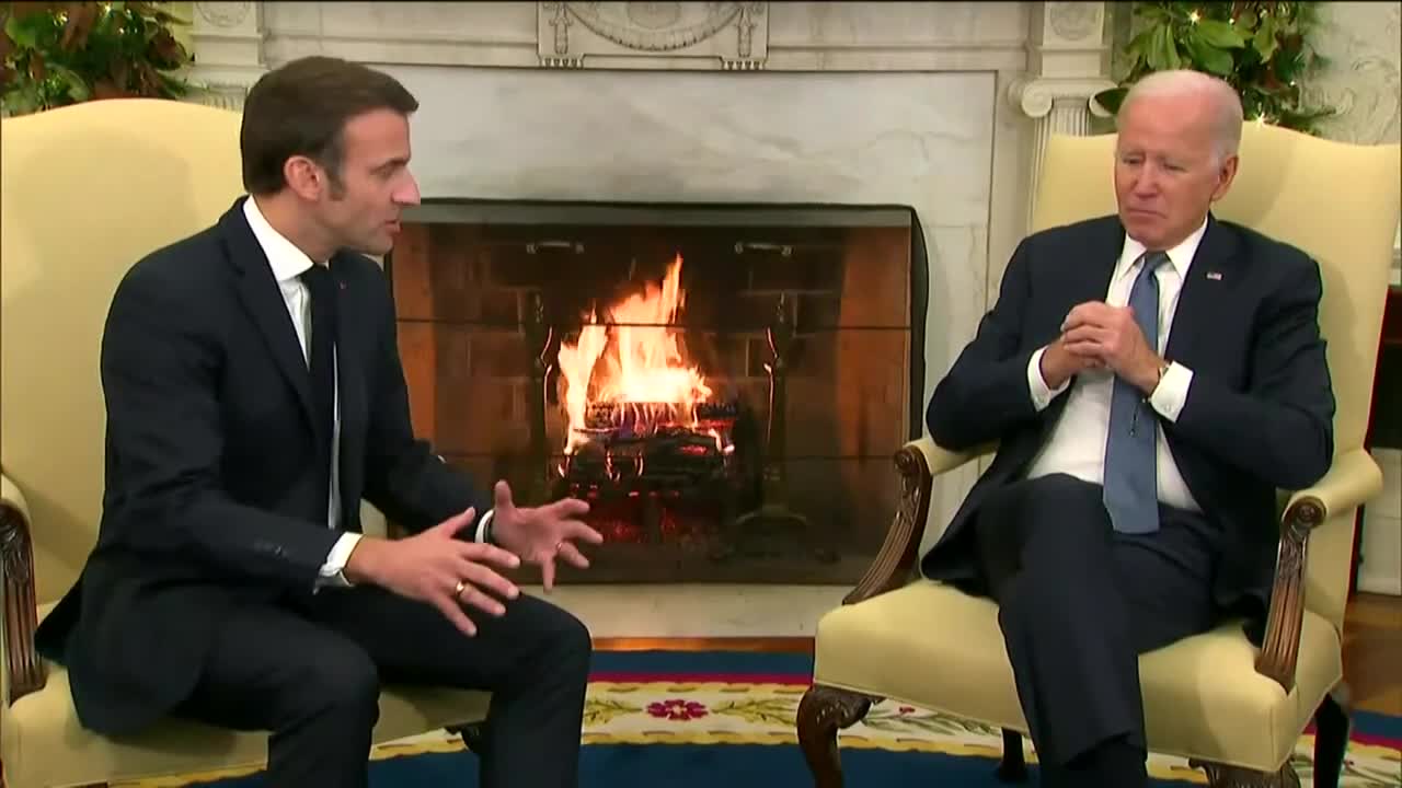 Biden Holds Meeting with Macron LIVE