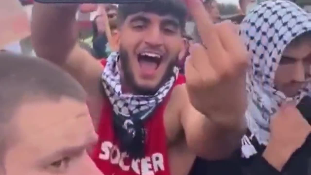 Video Shows Palestine Supporters In American Celebrating the Beheading Of Babies