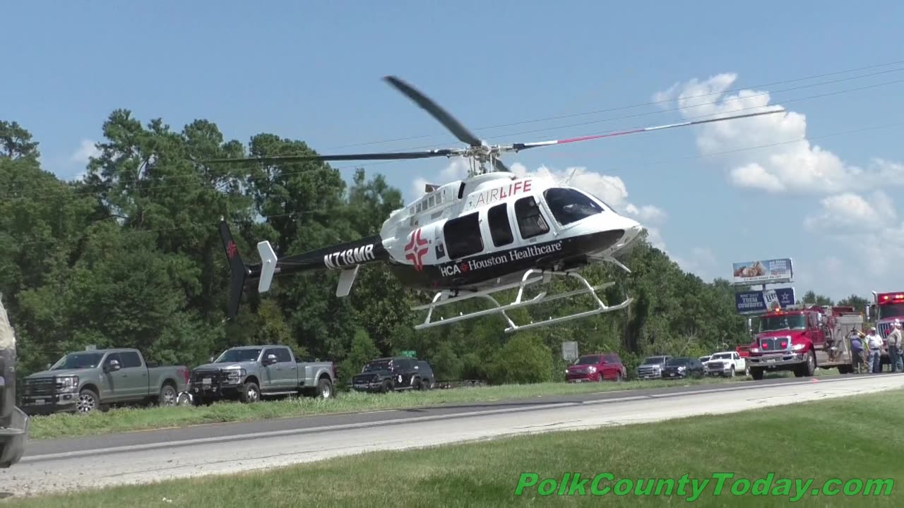 DRIVER GETS T-BONED, ROLLS MULTIPLE TIMES, LIVINGSTON TEXAS, 08/06/24...