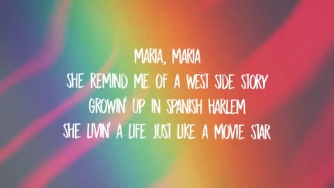 Santana - Maria Maria (Lyrics) ft. The Product G&B