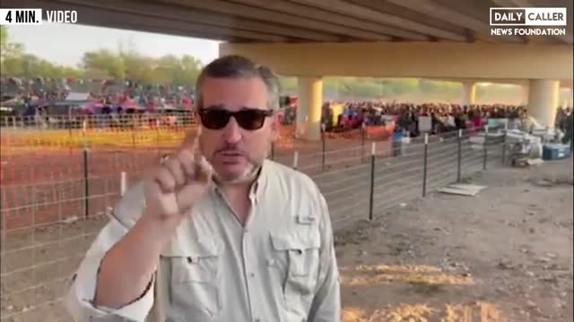 Ted Cruz Films 10,000 Immigrants At The Border