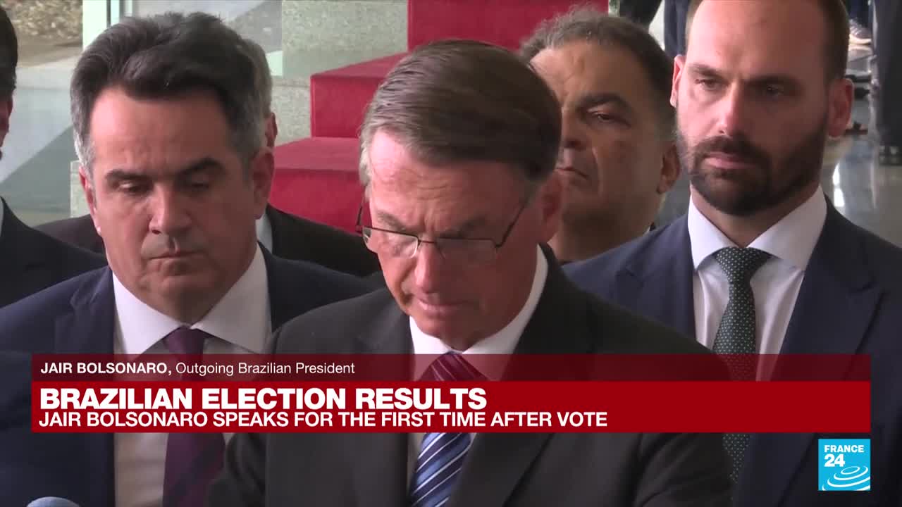 Live: Bolsonaro says he will 'comply' with the constitution after election loss • FRANCE 24