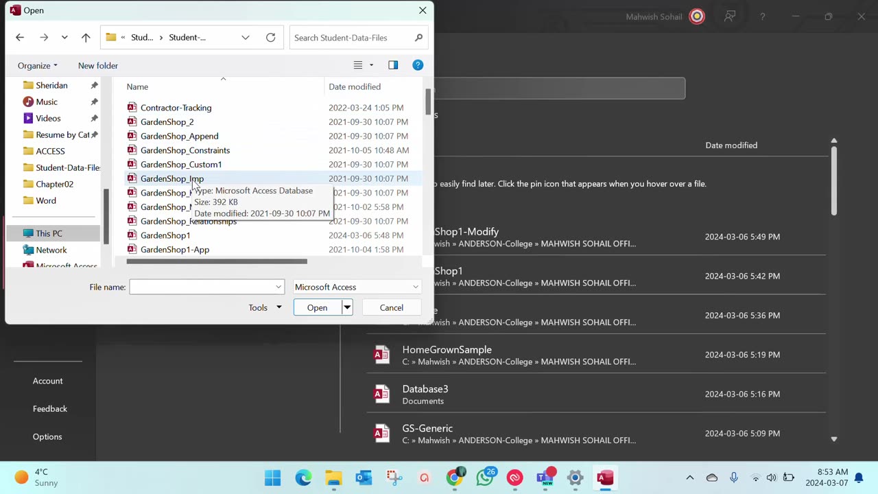Access | Chapter 02 | Assessment 03