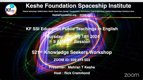 521st Knowledge Seekers Workshop; January 18, 2024