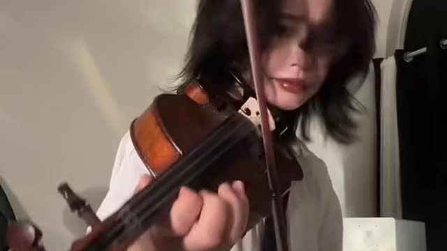 Violin playing