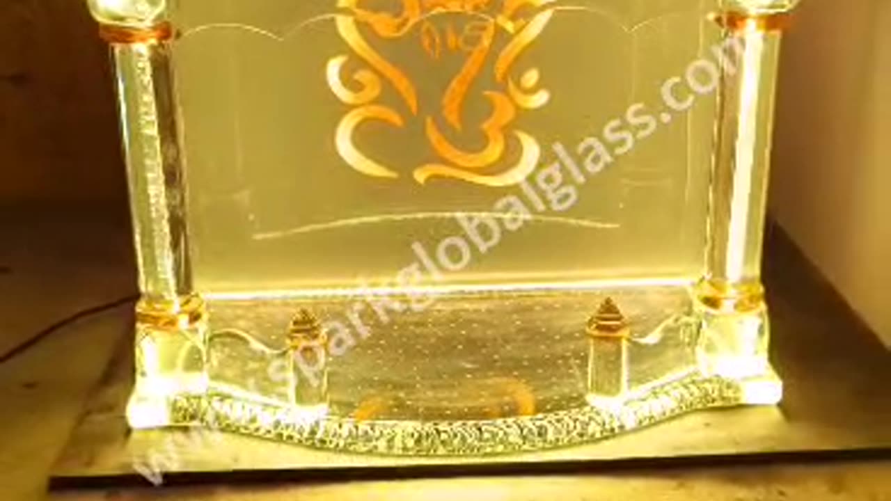 Led Glass Temple || all over India shipping door delivery