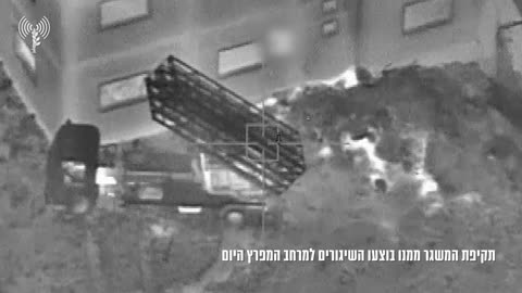 The IDF says it struck a Hezbollah rocket launcher used in an attack earlier today