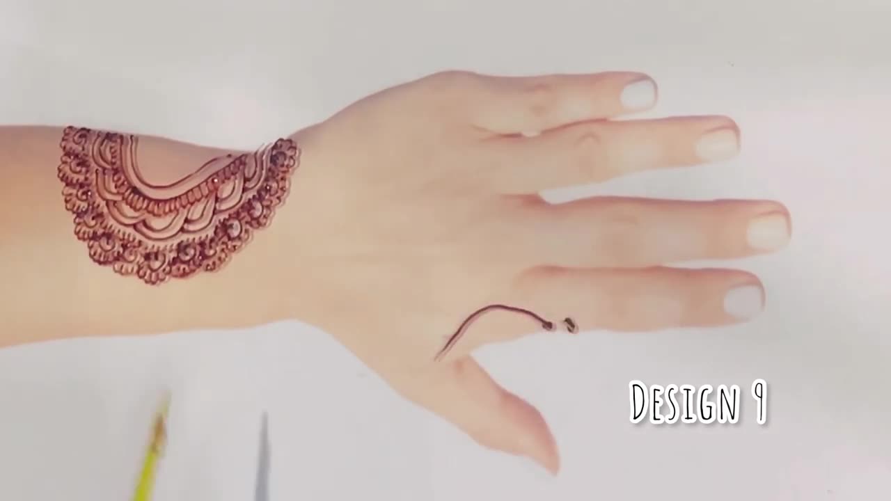 9 simple mehndi design back hand henna mehndi design