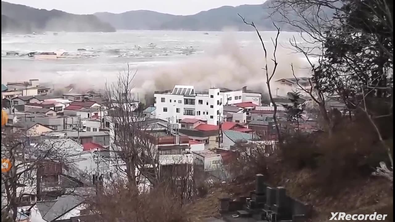 Tsunami footage