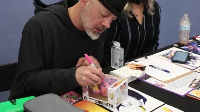 DBZ Majin Buu signing Funko POPS - Josh Martin