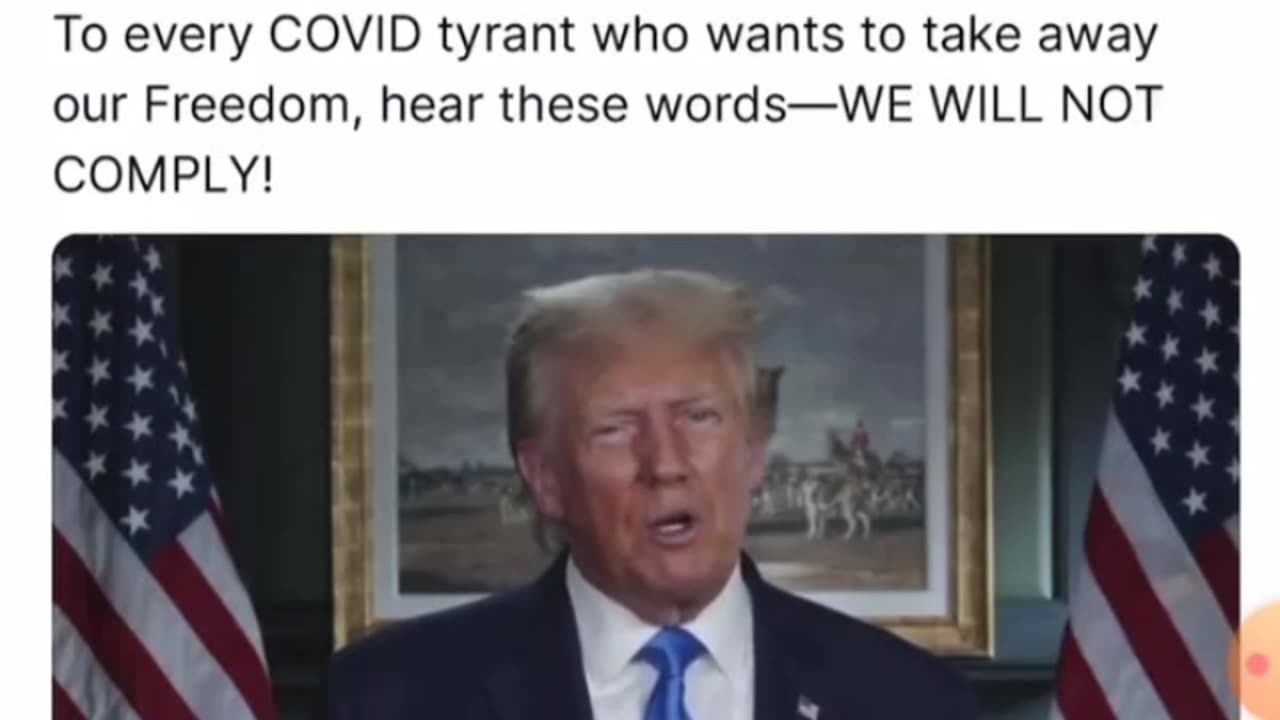 Trump's Message to The People and Covid Tyrants